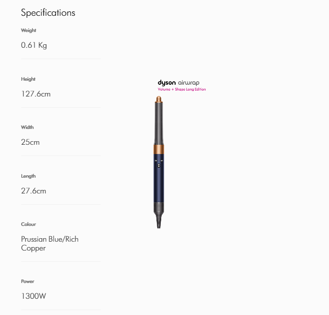🌬️ Dyson Airwrap™ Multi-Styler & Dryer: Straight + Wavy (Prussian Blue/Rich Copper) 🌬️
