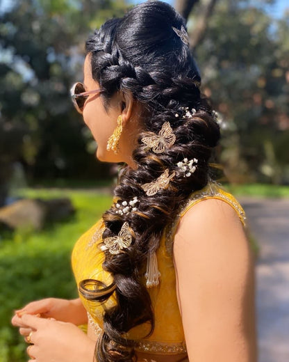 Artificial Messy Braid Hair Extension – Bridal & Party-Ready, Natural-Look Plait for Women & Girls