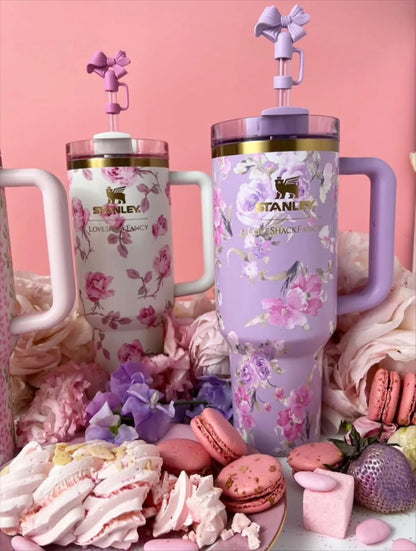 Exclusive 40 Oz Floral Stanley Tumblers – Limited Edition with Luxurious Box Packaging